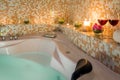 Evening romantic bath Royalty Free Stock Photo