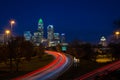 Evening Rush Hour Commute In Charlotte, North Carolina 3 Royalty Free Stock Photo