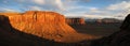 Evening sandstone cliffs Royalty Free Stock Photo