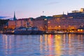 Evening scenery of Helsinki, Finland