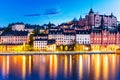 Evening scenery of the Old Town in Stockholm, Sweden Royalty Free Stock Photo