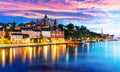Evening scenery of the Old Town in Stockholm, Sweden Royalty Free Stock Photo