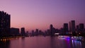 Evening scenery of pearl river in GuangZhou China