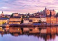 Evening scenery of Stockholm, Sweden Royalty Free Stock Photo