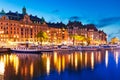 Evening scenery of Stockholm, Sweden Royalty Free Stock Photo