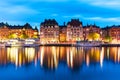 Evening scenery of Stockholm, Sweden Royalty Free Stock Photo