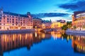 Evening scenery of Stockholm, Sweden Royalty Free Stock Photo