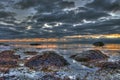 An evening by the sea in HDR Royalty Free Stock Photo