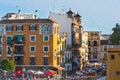 Evening Seville city view Spain. Royalty Free Stock Photo