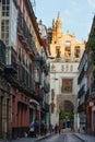 Evening Seville city view Spain. Royalty Free Stock Photo