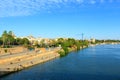 Evening Seville city view Spain. Royalty Free Stock Photo