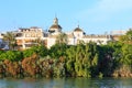 Evening Seville city view Spain. Royalty Free Stock Photo