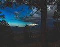 Evening shot of beautiful dhauladhar mountain in himachal pradesh