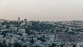 Evening shot of jerusalem from haas promenade