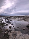 Evening Skies At Kilve Beach , Somerset, England, UK Royalty Free Stock Photo