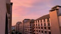 Evening sky at apartment