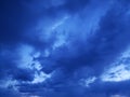 Evening sky cloud cover heavens Royalty Free Stock Photo