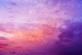 Evening sky with clouds. Sunset. Blue purple orange magenta red pink yellow golden background. Colorful dawn. Royalty Free Stock Photo