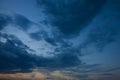 Evening sky with clouds Royalty Free Stock Photo