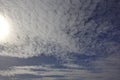 Evening sky with light cirrus clouds Royalty Free Stock Photo