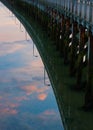 Evening Sky over Amble Pier. Northumberland. England. Royalty Free Stock Photo