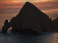 Evening Sky Over Lands End and The Arch in Cabos, Mexico