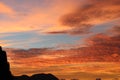 Evening sky in sri lanka Royalty Free Stock Photo