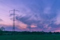 Evening sky after sunset.