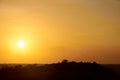 Evening sky with sunset. Marafa Canyon in Kenya