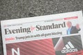 Evening Standard free newspaper London UK