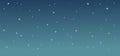 Evening starry sky. Illustration in cartoon style flat design. Heavenly atmosphere. Vector