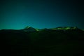 Evening stars over Glacier National Park