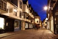 Evening street in York Royalty Free Stock Photo