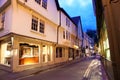 Evening street in York Royalty Free Stock Photo