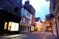 Evening street in York Royalty Free Stock Photo