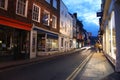 Evening street in York Royalty Free Stock Photo