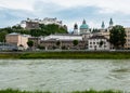 Evening summer Salzburg panorama Royalty Free Stock Photo