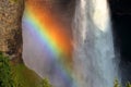 Helmcken Falls, Wells Gray Provincial Park, Rainbow at Thundering Waterfall, Cariboo Mountains, British Columbia, Canada Royalty Free Stock Photo