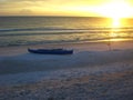 Evening sun on kyak Royalty Free Stock Photo