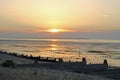 Evening Sun On The Mud Flats Royalty Free Stock Photo