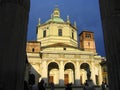 Milan, Lombardy, Evening Sun on Basilica San Lorenzo Maggiore, Italy