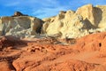 Escalante National Monument with Evening Light on Desert Erosion Landscape at the Toadstool Hoodoos, Utah, USA Royalty Free Stock Photo