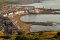 Evening sunlight on Aberystwyth