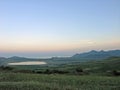 Evening after sunset. Black Sea. Crimea