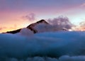 Evening sunset cloudscape view from Peruvian Andes