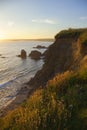 Evening sunset at Hope Cove, Devon, England Royalty Free Stock Photo