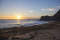 Evening sunset at Hope Cove, Devon, England Royalty Free Stock Photo