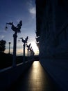 Evening sunset at Huai Plakang Temple