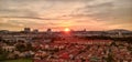 evening sunset in kajang selangor Royalty Free Stock Photo