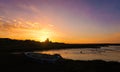 Evening Sunset in north Norfolk. Royalty Free Stock Photo